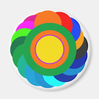 ! UCreate with Color Circles Solid SqCircleTran2 Magnet