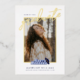 UCSB Graduation Foil Invitation