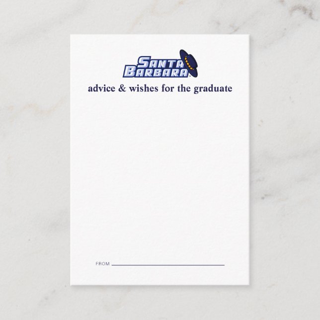 UCSB Graduation Note Card (Front)