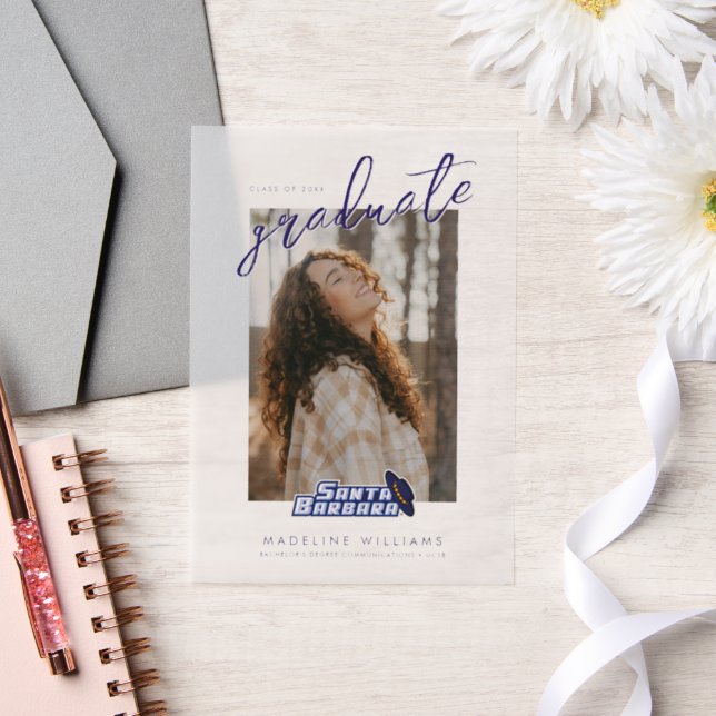 UCSB Graduation Vellum Invitations (Wedding)