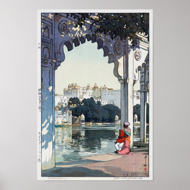 Udaipur Castle, India, Hiroshi Yoshida Poster (Front)