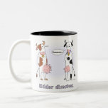 Udder disaster Two-Tone coffee mug
