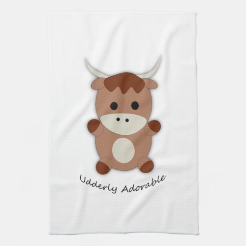 Udderly Adorable Cow Kitchen Towel