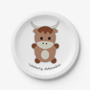 Udderly Adorable Cow Paper Plates