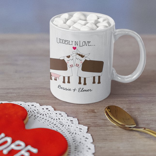 Udderly in Love Personalized Mug (Creator Uploaded)