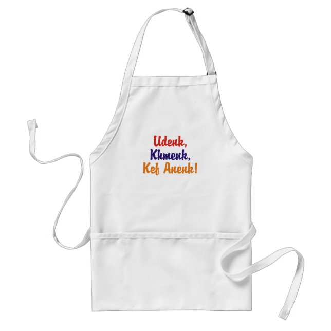 Udenk Khmenk Kef Anenk Adult Apron (Front)