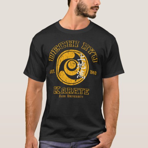 Uechi Ryu Karate Budo Academy Martial Arts Design T_Shirt