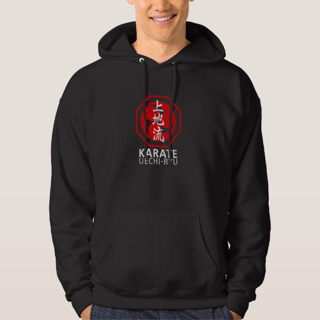 Uechi Ryu Karate Symbol Kanji Japan Martial Art MM Hoodie (Front)