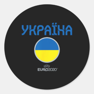 Uefa Euro ukraine' Nation Classic Round Sticker