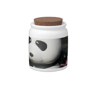 Ueno Zoo Panda Sign Candy Jar