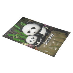 Ueno Zoo Panda Sign Cloth Placemat