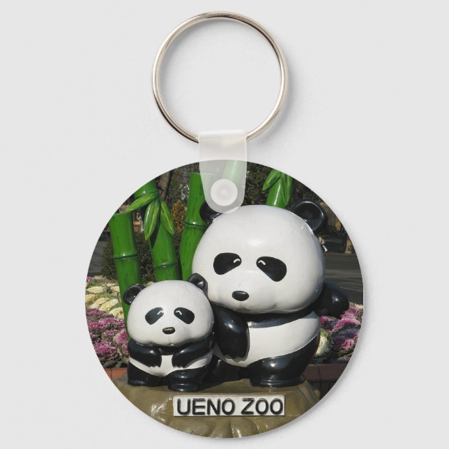 Ueno Zoo Panda Sign Keychain (Front)