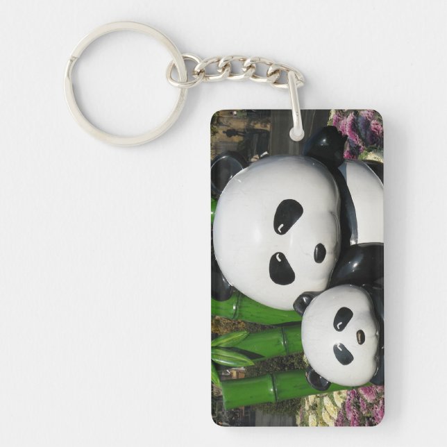 Ueno Zoo Panda Sign Keychain (Front)