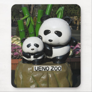 Ueno Zoo Panda Sign Mouse Pad