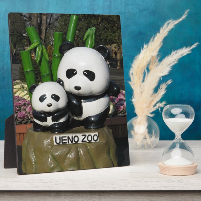 Ueno Zoo Panda Sign Plaque (Side)