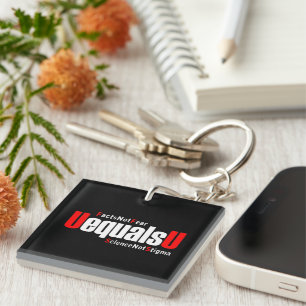 UEqualsU HIV Facts Not Fear Science Not Stigma Keychain