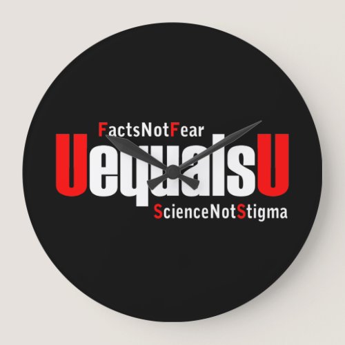 UEqualsU HIV Facts Not Fear Science Not Stigma Large Clock