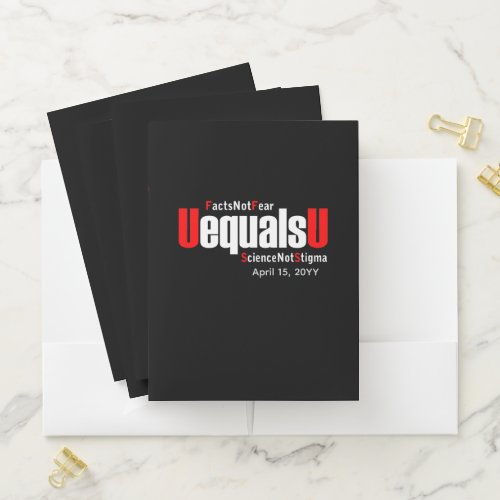 UEqualsU HIV Facts Not Fear Science Not Stigma Pocket Folder