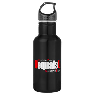 UEqualsU HIV Facts Not Fear Science Not Stigma Stainless Steel Water Bottle
