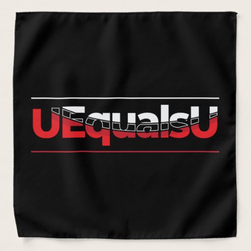 UEqualsU HIV Undetectable Typography Art Bandana