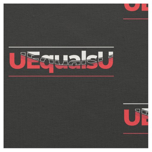 UEqualsU HIV Undetectable Typography Art Fabric