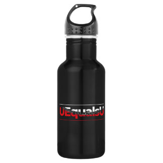 UEqualsU HIV Undetectable Typography Art Stainless Steel Water Bottle