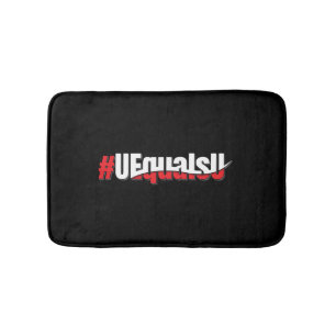 UEqualsU HIV Undetectable Untransmittable Art Bath Mat