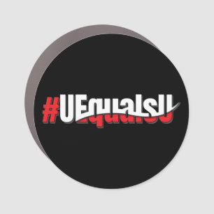 UEqualsU HIV Undetectable Untransmittable Art Car Magnet