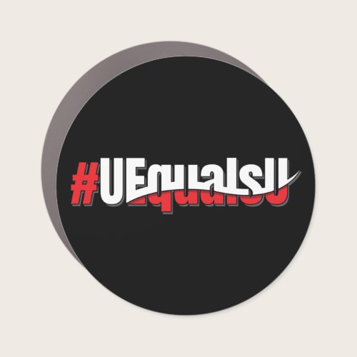 UEqualsU HIV Undetectable Untransmittable Art Car Magnet