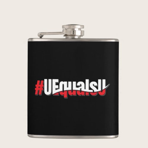 UEqualsU HIV Undetectable Untransmittable Art Flask