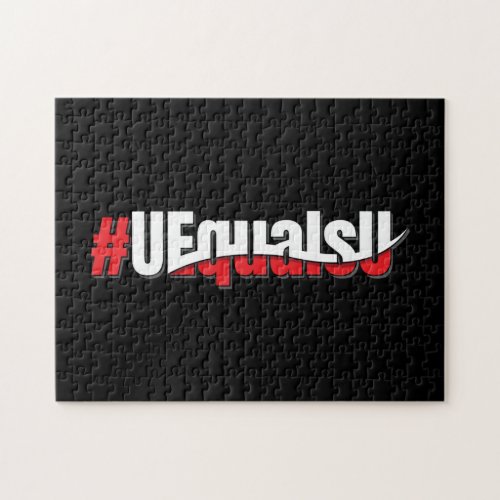 UEqualsU HIV Undetectable Untransmittable Art Jigsaw Puzzle
