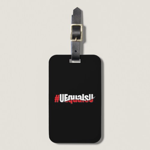 UEqualsU HIV Undetectable Untransmittable Art Luggage Tag