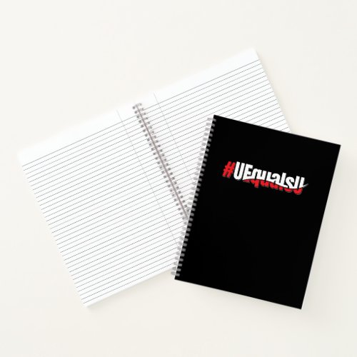 UEqualsU HIV Undetectable Untransmittable Art Notebook