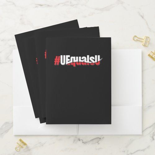 UEqualsU HIV Undetectable Untransmittable Art Pocket Folder