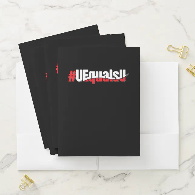 UEqualsU HIV Undetectable Untransmittable Art Pocket Folder (In Situ)