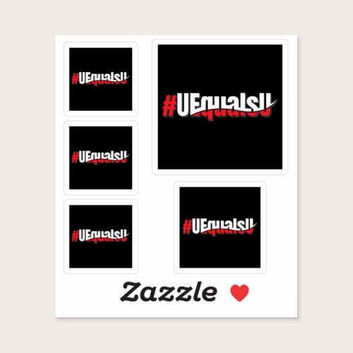 UEqualsU HIV Undetectable Untransmittable Art Sticker