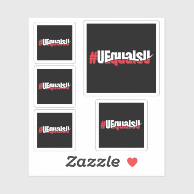 UEqualsU HIV Undetectable Untransmittable Art Sticker (Sheet)