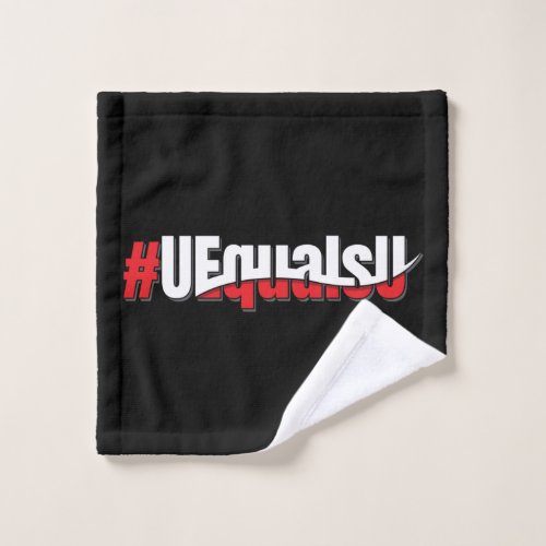 UEqualsU HIV Undetectable Untransmittable Art Wash Cloth