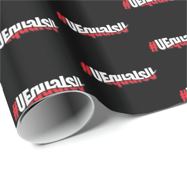 UEqualsU HIV Undetectable Untransmittable Art Wrapping Paper (Roll Corner)
