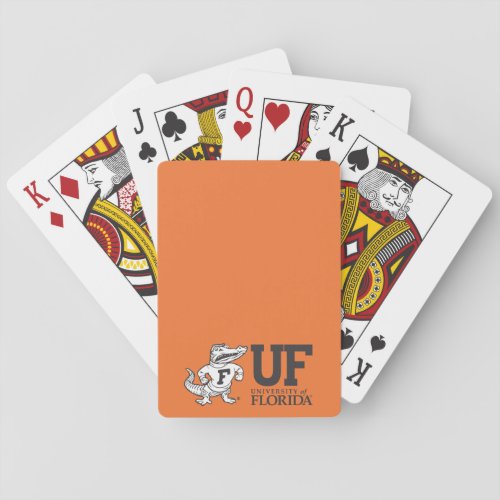 UF Albert With Hat Playing Cards