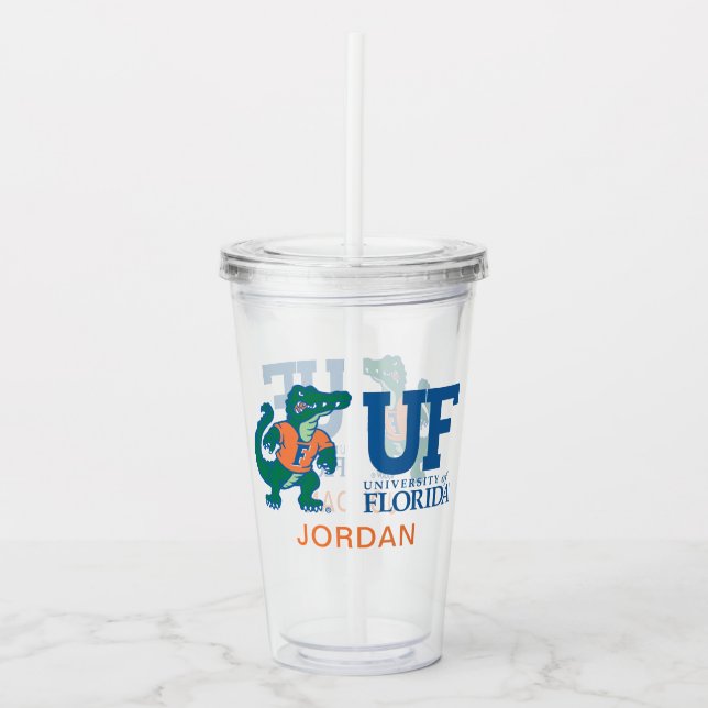 UF Blue with Albert Acrylic Tumbler (Front)