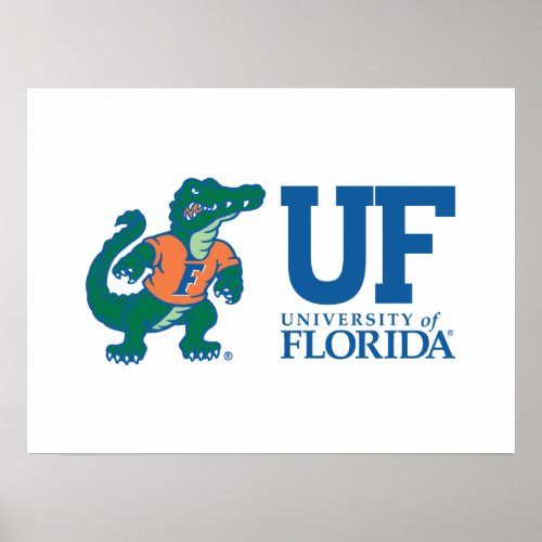 UF Blue with Albert Poster