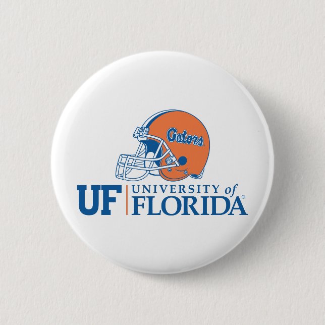 UF Florida Gators Helmet | Left Pinback Button (Front)