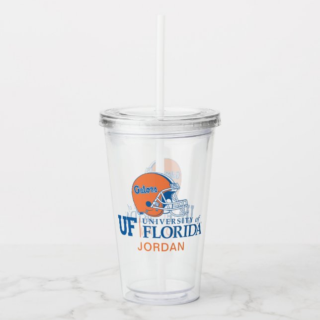 UF Florida Gators Helmet | Right Acrylic Tumbler (Front)