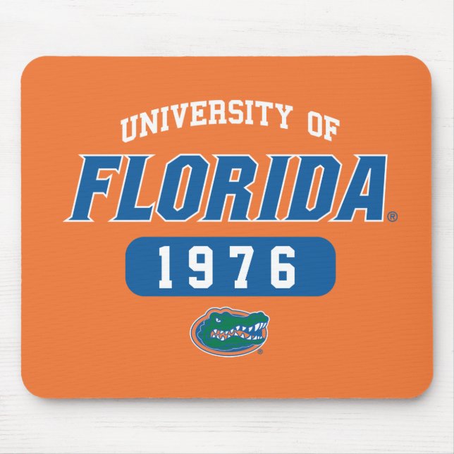 UF Gator Retro Logo Class Year Mouse Pad (Front)