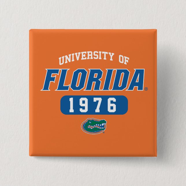UF Gator Retro Logo Class Year Pinback Button (Front)