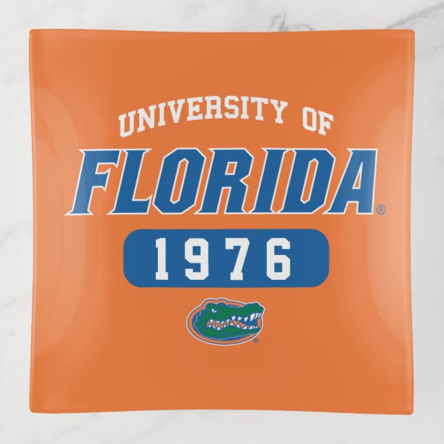 UF Gator Retro Logo Class Year Trinket Tray (Front)