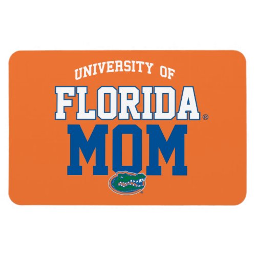 UF Orange and Blue Gator Family Magnet