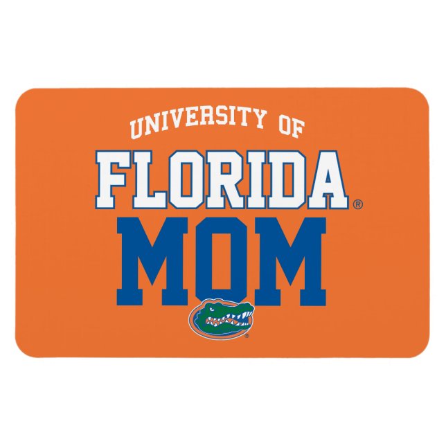 UF Orange and Blue Gator Family Magnet (Horizontal)