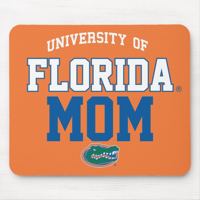 UF Orange and Blue Gator Family Mouse Pad (Front)